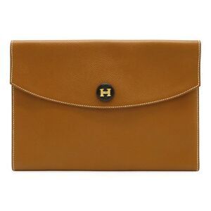Hermes Clutch Bag Pochette Rio Brown